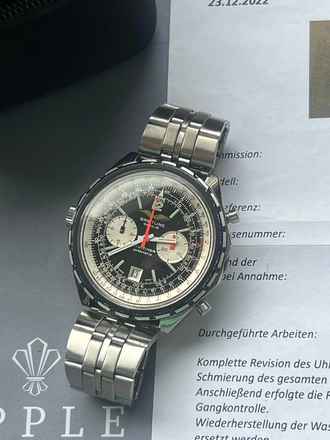  Breitling Chrono-Matic 1806 Chrono-Matic IAF Navitimmer mit Neuen Service Breitling u. Service Box  