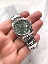 Thumbnail von Rolex Datejust 36 36mm Steel Palm Leaf Dial Green Grün Automatic Automatik Full Set 126200 126200