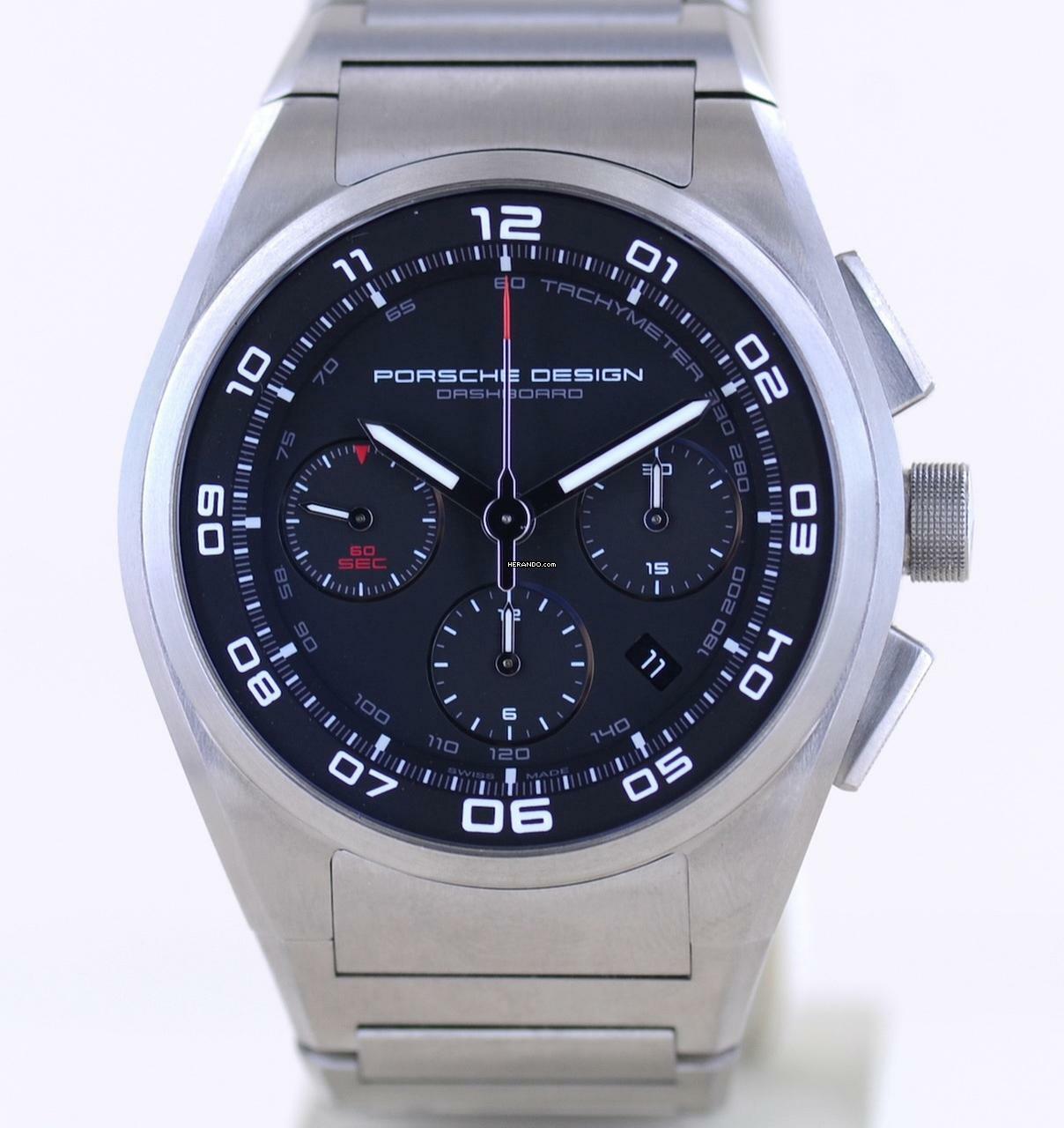 Porsche Design Dashboard Chronograph 44mm Automatic P6620 Titan Sport Titanband Top Date B+P </h1>