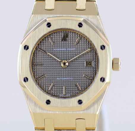  Audemars Piguet Royal Oak Lady 18K Gold Date Grey Dial Top Luxus Klassiker </h1> 