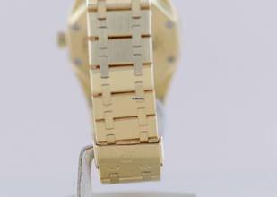 Thumbnail von Audemars Piguet Royal Oak Lady 18K Gold Date Grey Dial Top Luxus Klassiker </h1>