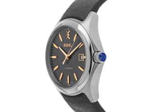 Thumbnail von Ebel Classic Wave Stahl Automatik Armband Leder 40mm Ref.03.3.14.1041 Box&Pap. Full Set Ungetragen