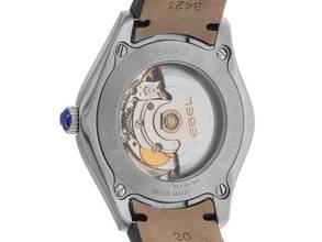 Thumbnail von Ebel Classic Wave Stahl Automatik Armband Leder 40mm Ref.03.3.14.1041 Box&Pap. Full Set Ungetragen
