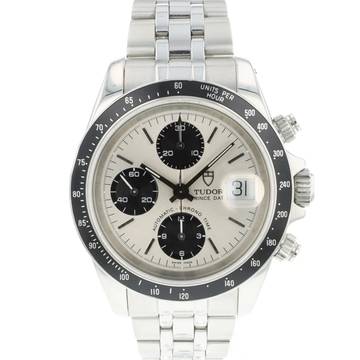  Tudor Prince Date Chronograph Steel Silver Dial </h1> 