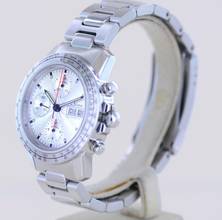 Thumbnail von Sinn 303 M-kmh Day-Date Chronograph Silver Dial Modellbahn Full-Set rar </h1>