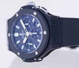 Thumbnail von Hublot Big Bang 44 mm Black Magic Chronograph Keramik Carbon Dial Rubber Strap Luxury 44mm </h1>