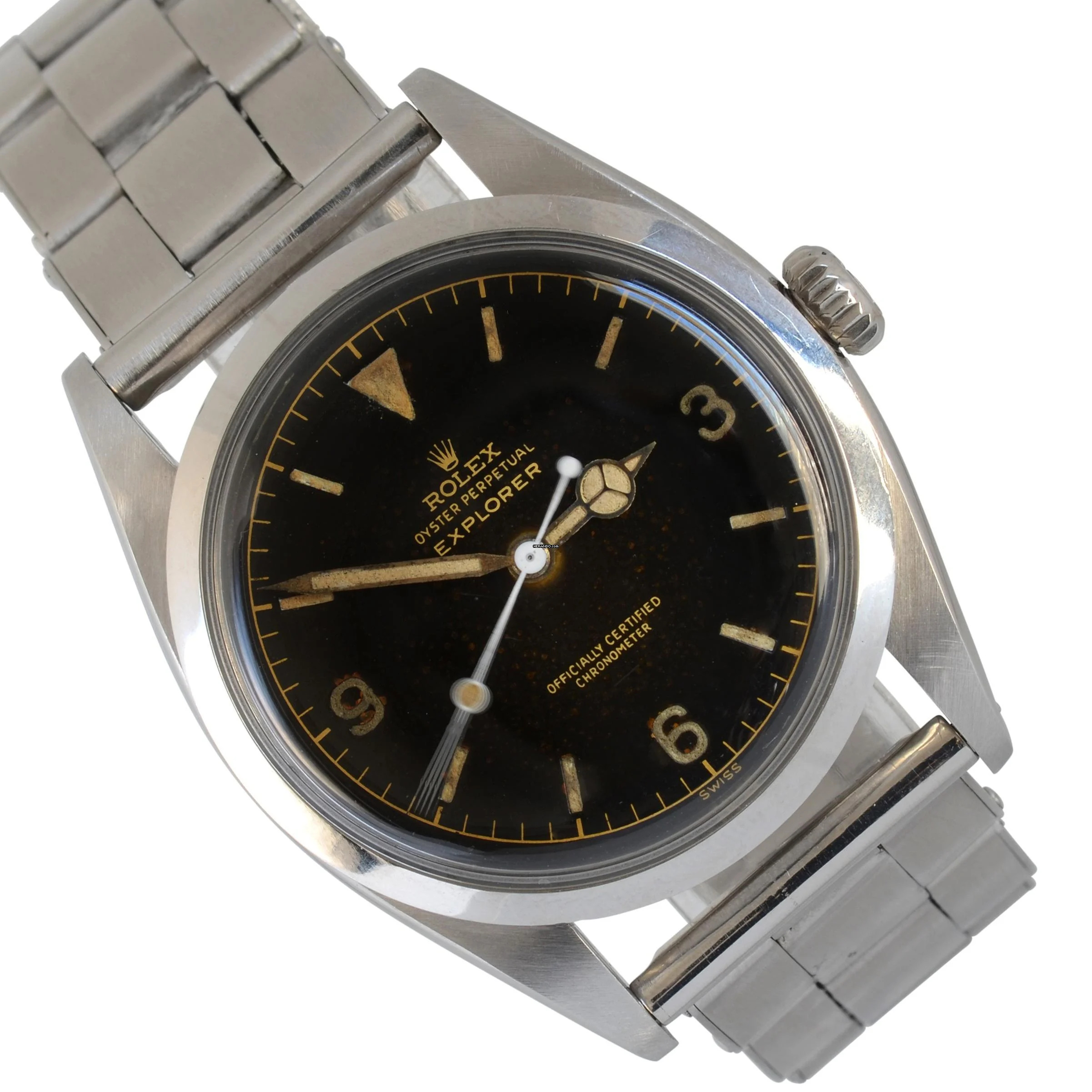 Rolex Explorer 6150 OCC Underline galvanic gilt radium dial TOP Condition 1953’s