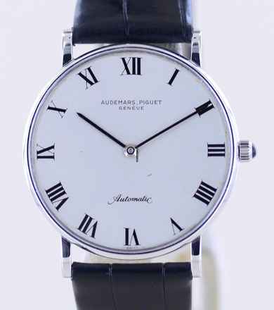  Audemars Piguet Ultra thin Cal 2120 Automatic silver Roman Dial 18K Whitegold Dresswatch Klassiker </h1> 