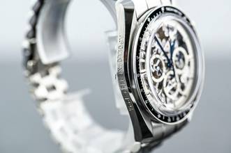 Thumbnail von Omega Speedmaster limited SPEEDMASTER | Apollo XI 1969 to 94 | Platinum | skeletonized | Full Set