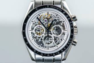 Thumbnail von Omega Speedmaster limited SPEEDMASTER | Apollo XI 1969 to 94 | Platinum | skeletonized | Full Set