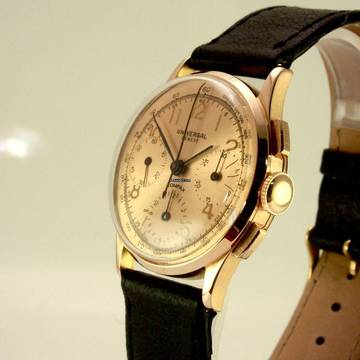 Universal Genève 18k Rose Gold Chronograph </h1>