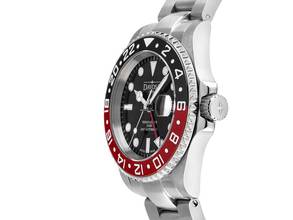 Thumbnail von Davosa Ternos Automatic GMT Stahl Keramik rot schwarz Automatik Armband Stahl 40mm Ref.16159090 Box&Pap. Full Set Neu