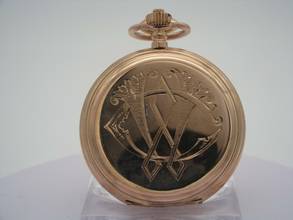 Thumbnail von Union Glocke Savonette Taschenuhr 14kt Rotgold </h1>