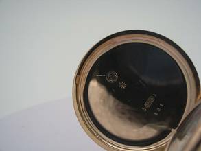 Thumbnail von Union Glocke Savonette Taschenuhr 14kt Rotgold </h1>