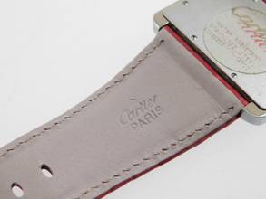 Thumbnail von Cartier Tank Divan XL Edelstahl mit original Krokoband im Top Zustand </h1>