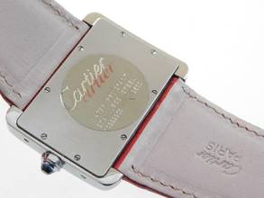 Thumbnail von Cartier Tank Divan XL Edelstahl mit original Krokoband im Top Zustand </h1>