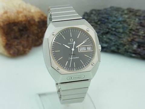 Omega Seamaster Quarz Mariner Vintage Day Date Saphirglas 196.0054 Herren Ø38 Mm </h1>