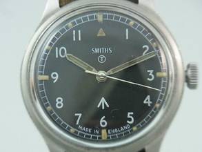 Thumbnail von Smiths W10 Broad Arrow Britische Militäruhr 1968 35mm Handaufzug 60466e Vintage </h1>