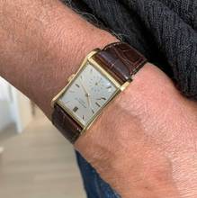 Thumbnail von Patek Philippe Hour Glass 2456 roof tile silver dial gold 18KT with Extract Patek 1950’s