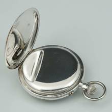 Thumbnail von Uhrenfabrik Union Glashütte in Sachsen Deutsche Marine Beobeachtungsuhr B-Uhr Silber Holz Etui 59mm ca. 1920