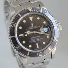 Thumbnail von Rolex Submariner Date 16800 Date matt brown tritium dial 1984’s </h1>