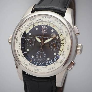  Girard Perregaux WW.TC World Time Chronograph WG18k/750 Box+Papiere </h1> 
