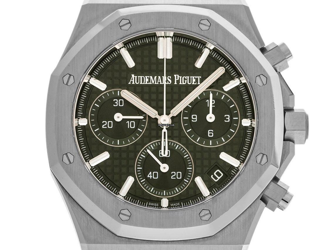 Audemars Piguet Royal Oak Chronograph Green Dial Ref.26240ST.OO.1320ST.08 2023 Full Set Ungetragen </h1>
