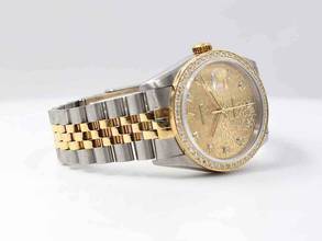 Thumbnail von Rolex Datejust 36 16233 Gold Jubilee Dial With Diamonds - After Diamonds Bezel
