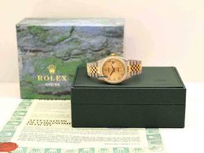 Thumbnail von Rolex Datejust 36 16233 Gold Jubilee Dial With Diamonds - After Diamonds Bezel