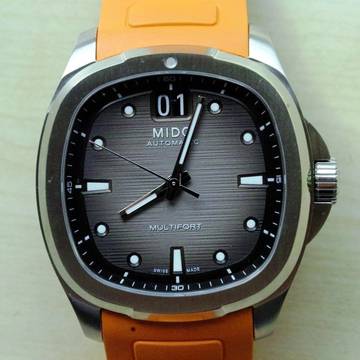  Mido Multifort TV Big Date Grey Dial New Full Set 