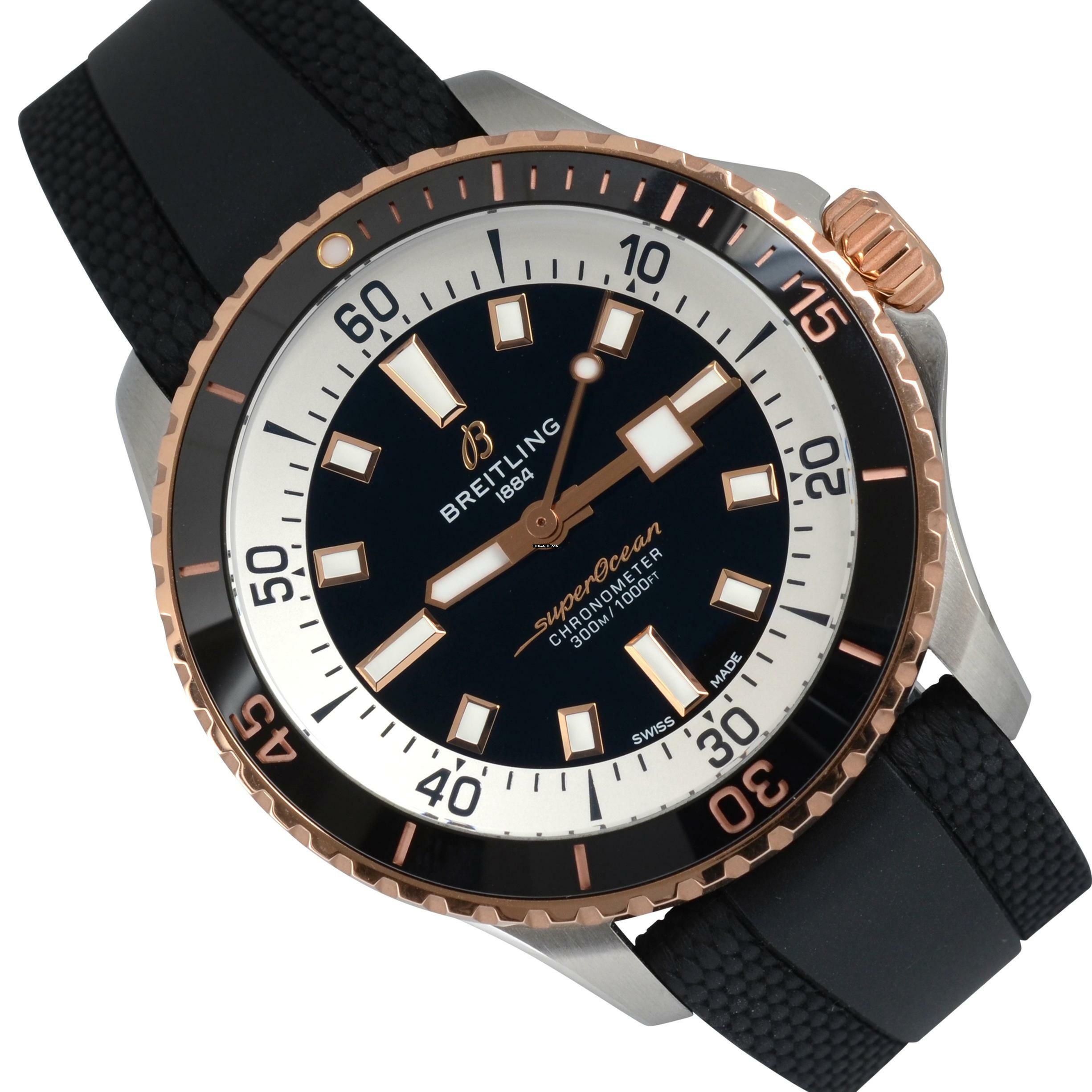 Breitling Superocean 42 42MM black dial Full Set NEW </h1>