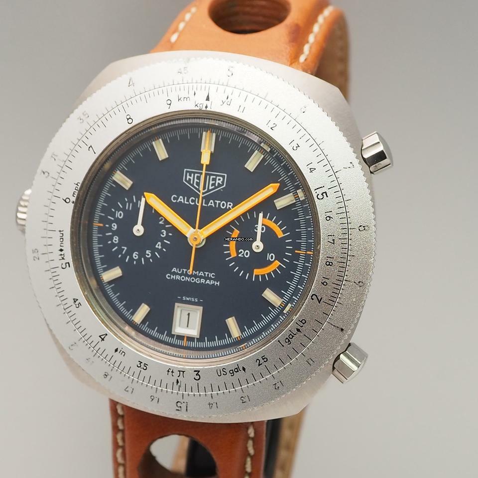 Heuer Calculator Chronograph Buren Cal.15 110.663 </h1>