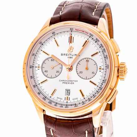  Breitling Premier B01 Chronograph 42 Rose Gold RB0118371G1P2 Limited Edition NEW 2024 Full Set 