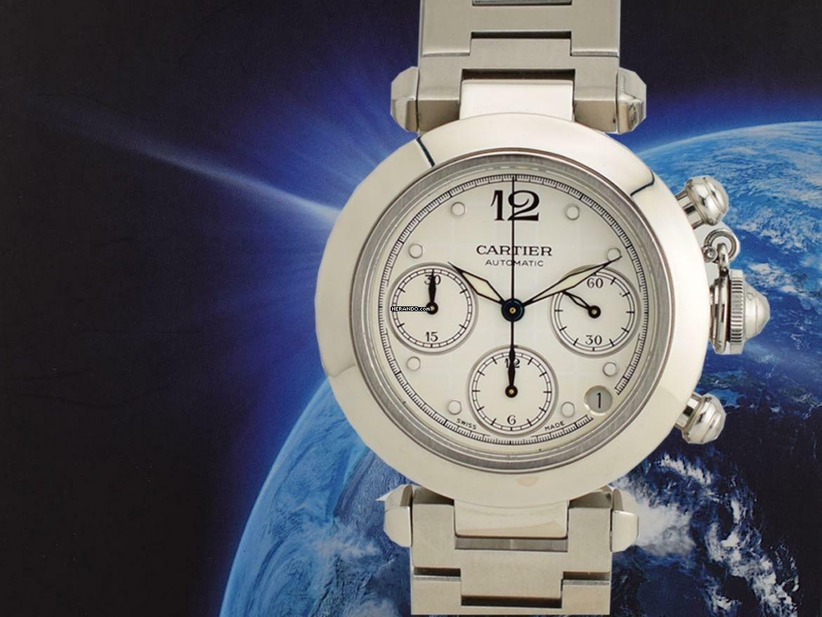 Cartier Pasha C 2412 Chronograph 36mm - Like New