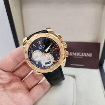  Parmigiani Fleurier Pershing Chronograph Full Rose Gold 45mm Automático Completo 