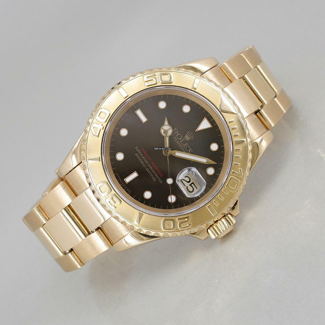 Rolex Yacht-Master 40 18k Gold Tropical Dial LC 100 Full Set </h1>