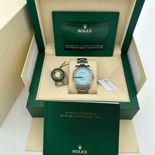 Thumbnail von Rolex Oyster Perpetual 36 126000 2024/06 tiffany Eu white tag unworn ungetragen B&P 36mm </h1>