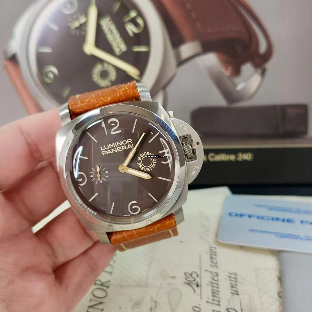 Panerai Luminor 1950 Angelus Movement 8 Days Special Editions 47mm Corda Completo