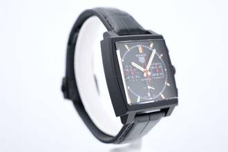 Thumbnail von TAG Heuer Monaco Calibre Heuer 02 Titanium DLC Black Dial - With Box And Papers - 24 Months Warranty CBL2180.FC6497 2022