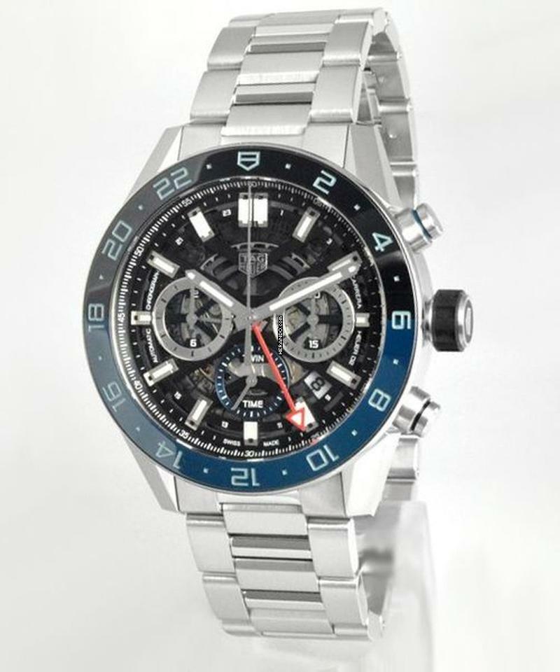 TAG Heuer Carrera Calibre HEUER 02 GMT Chronograph Ref. CBG2A1Z.BA0658