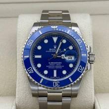 Thumbnail von Rolex Submariner Date 116619LB 2019 Eu unworn NOS smurf ungetragen discontinued blau </h1>