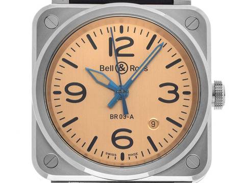  Bell & Ross BR 03 Copper Ref.BR03A-GB-ST/SCA 2024 Full Set Neu  