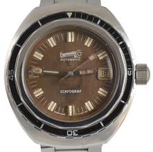 Thumbnail von Eberhard & Co. Scafograf 400 Diver Tropical brown dial automatic Full Set 1960’s