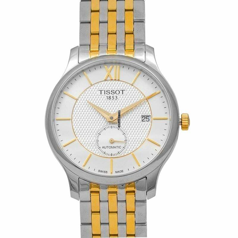 Tissot Tradition T063.428.22.038.00 - T-Classic Tradition Automatic Small Second Automatic Silver Dial Men' </h1>