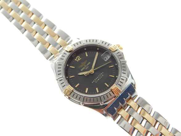  Breitling Damenuhr 31 mm Stahl Gold mit Pilotband Stahl Gold Modell Sirius im Best Zustand </h1> 
