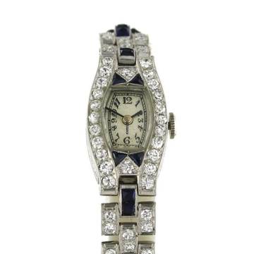  Tiffany Art Deco Diamond Lady Watch Bj.1930er </h1> 