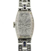 Thumbnail von Tiffany Art Deco Diamond Lady Watch Bj.1930er </h1>