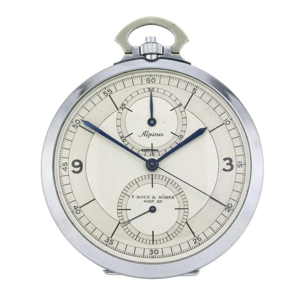 Alpina ArtDeco Pocket watch chronograph Sectordial </h1>