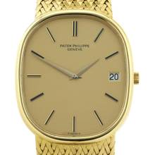 Thumbnail von Patek Philippe Ellipse d'Or Jumbo 18K BJ.1970 Box + Papers </h1>