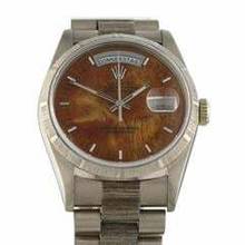 Thumbnail von Rolex Day-Date 36 Wood Dial Borke Finish Ref.18039 very rare </h1>